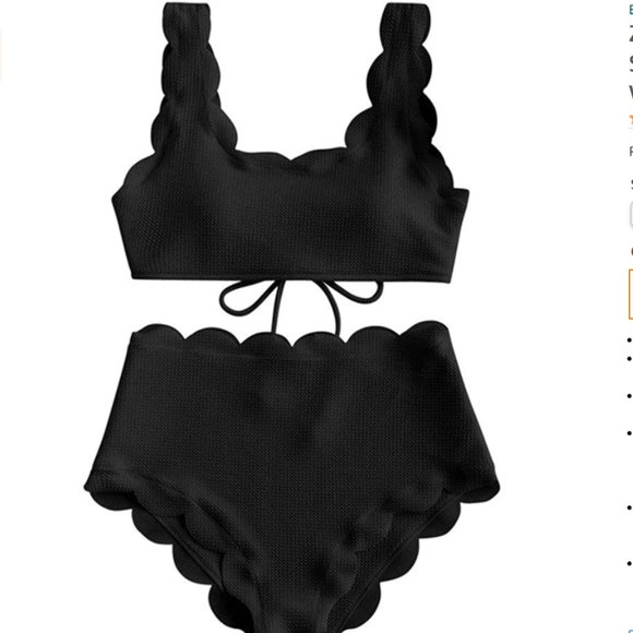 Zaful Other - ZAFUL Two-Piece Lace-up textured swimsuit NWT US10